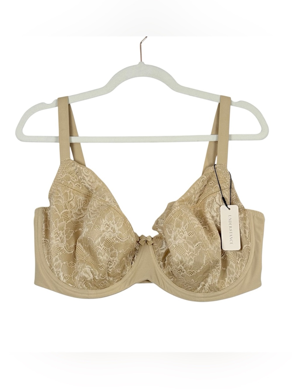 Understance Yara 2.0 Flexwire Demi Bra 40I Champagne Lace NWT Plus Size
